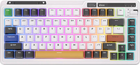 Клавіатура бездротова Royal Kludge KZZI K75 pro RGB Eternity Switch Чорно-біла (6935280821622) - зображення 1