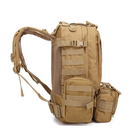 Тактический рюкзак армейский Raged Sheep Brown-Pixel большой военный, на 65-70л с защитой от дождя - изображение 4