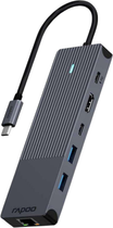USB-C хаб Rapoo 6 в 1 Black (6940056114105) - зображення 1