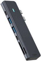 USB-C хаб Rapoo 7 в 1 Black (6940056114112) - зображення 2