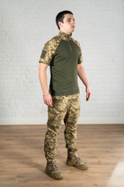 Військова форма убакс з коротким рукавом та штани CoolMax ріп-стоп tactical Піксель Олива (587) , L - зображення 9