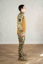Армейская форма убакс и штаны с наколенниками рип-стоп CoolMax tactical Койот Мультикам (598) , 3XL - изображение 3
