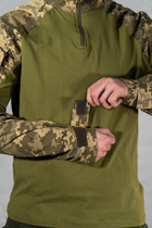 Форма армейская убакс и штаны с наколенниками рип-стоп ХБ tactical Пиксель Олива (601) , 2XL - изображение 6
