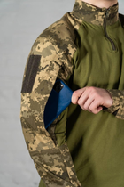 Форма армейская убакс и штаны с наколенниками рип-стоп ХБ tactical Пиксель Олива (601) , 2XL - изображение 7