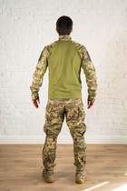 Форма армейская убакс и штаны с наколенниками рип-стоп ХБ tactical Пиксель Олива (601) , 2XL - изображение 9