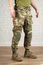 Військова форма штани з наколінниками та убаксом CoolMax ріп-стоп tactical Олива Мультикам (599) , S - зображення 5