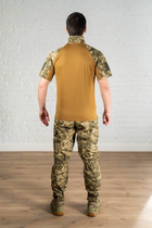 Форма тактическая убакс с коротким рукавом и штаны рип-стоп CoolMax tactical Пиксель Койот (588) , M - изображение 3