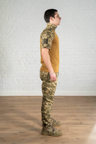 Форма тактическая убакс с коротким рукавом и штаны рип-стоп CoolMax tactical Пиксель Койот (588) , XL - изображение 9
