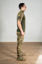 Військова форма убакс з коротким рукавом та штани CoolMax ріп-стоп tactical Піксель Олива (587) , 3XL - зображення 3