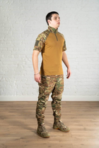 Тактическая форма брюки и убакс с коротким рукавом CoolMax рип-стоп tactical Мультикам Койот (591) , L - изображение 8