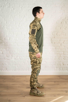 Форма военная убакс и штаны с наколенниками рип-стоп CoolMax tactical Пиксель Олива (596) , XL - изображение 3