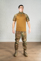 Тактична форма штани та убакс з коротким рукавом CoolMax ріп-стоп tactical Мультикам Койот (591) , 3XL - зображення 1