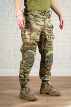 Військова форма штани з наколінниками та убаксом CoolMax ріп-стоп tactical Олива Мультикам (599) , 3XL - зображення 5