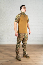 Тактическая форма брюки и убакс с коротким рукавом CoolMax рип-стоп tactical Мультикам Койот (591) , S - изображение 8
