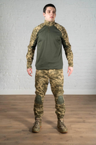 Форма военная штаны с наколенниками и убакс рип-стоп CoolMax tactical Олива Пиксель (569) , XL - изображение 1
