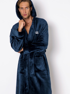 Szlafrok frotte męski Aruelle William bathrobe blue XL Granatowy (5907479343100) - obraz 3