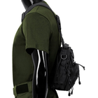 Рюкзак однолямочний MFH Shoulder Bag Black - зображення 14