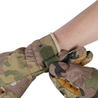 Тактичні зимові рукавиці Softshell мультикам S - зображення 6