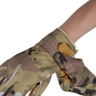 Тактичні зимові рукавиці Softshell мультикам S - зображення 8