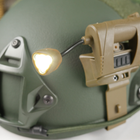 Тактический фонарик на шлем с креплением MPLS CHARGE CR123A Койот - изображение 8