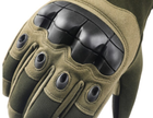 Сенсорні тактичні рукавички олива XL - зображення 3