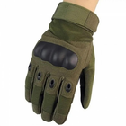 Тактические перчатки с закрытыми пальцами Oakley / Мотоперчатки Олива, L - изображение 7