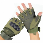 Тактичні рукавички Oakley без пальців Оліва, XXL - зображення 6