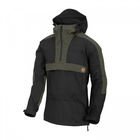 Анорак Helikon-Tex WOODSMAN, Black/Taiga green XS/Regular (KU-WDN-DC-0109) - зображення 1