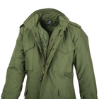 Куртка Helikon-Tex M65 - NyCo Sateen, Olive green 2XL/Long (KU-M65-NY-02) - изображение 5