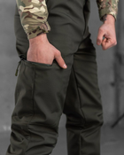 Тактичні штани softshell oliva з гумкою S - зображення 5