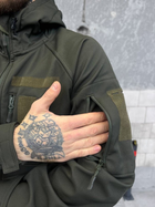 Тактична куртка softshell софтшел олива фліс M - зображення 4