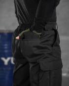 Тактичні штани ріп стоп capture black M - зображення 7