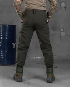 Тактичні штани softshell oliva з гумкою XL - зображення 3