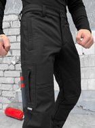 Тактичні штани софтшел combat black XL - зображення 5