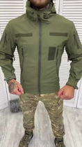 Осіння тактична куртка софтшел squat oliva XL - зображення 8