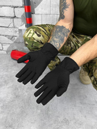 Зимние перчатки sofshell black с карабином 0 XXL - изображение 3