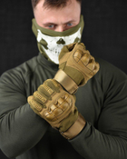 Тактичні рукавички штурмові військові повнопалі ол L - зображення 2