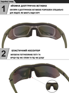 Защитные очки тактические Solve олива с поляризацией 5 линз One siz+ - изображение 7