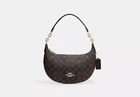 Жіноча сумка COACH Payton Hobo In Signature Canvas (коричнева)