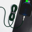 Kabel Baseus USB Type-C - Lightning 2 m Green (CATLJK-B06) - obraz 3