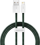 Kabel Baseus Dynamic 2 USB Type-A - Lightning 2 m Green (CALD040106) - obraz 1