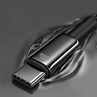 Kabel Baseus Tungsten Gold USB Type-A - USB Type-C 2 m Black (CAWJ000101) - obraz 4