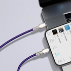 Kabel Baseus Cafule USB Type-C - Lightning PD 1 m Purple (CATLJK-A05) - obraz 3