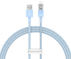 Кабель Baseus Explorer USB Type A - Lightning 1 м Blue (CATS010003) - зображення 1