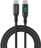 Kabel Tiktaalik USB Type-C - USB Type-C 1.5 m Black (5905316147188) - obraz 1