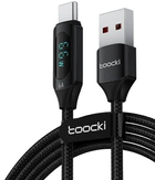 Kabel Toocki USB Type-A - USB Type-C 1 m Black (TXCT-XY01) - obraz 1