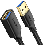 Kabel Ugreen USB Type-A - USB Type-A 1 m Black (6957303800506) - obraz 1