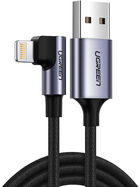 Kabel Ugreen USB Type-A - Lightning 1 m Black (6957303865215) - obraz 1