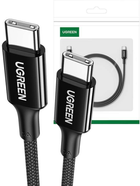 Kabel Ugreen USB Type-C - USB Type-C 1.5 m Black (6941876212767) - obraz 1