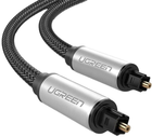 Kabel Ugreen Toslink - Toslink 1 m Grey (6957303815395) - obraz 1